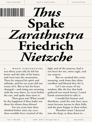 cover image of Thus Spake Zarathustra
